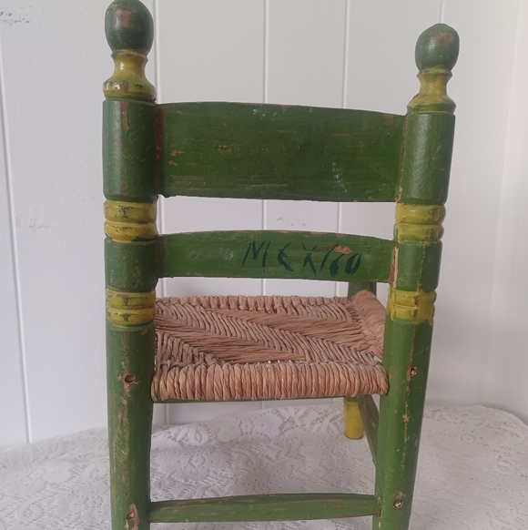 Mexican Folk Art Mini Chair - Picture 7 of 8
